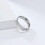 Herrvigselring i rostfritt stål, silver, 6 mm, storlek 12 4