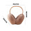 Khaki Winter Earmuffs Foldable Soft Puffy Ear Protection 3