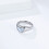 Stainless Steel Heart Shell Ring Silver Size 10 4