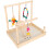 Parrot Exercise Stand Solid Wood Bird Cage Perch for Play & Training 1