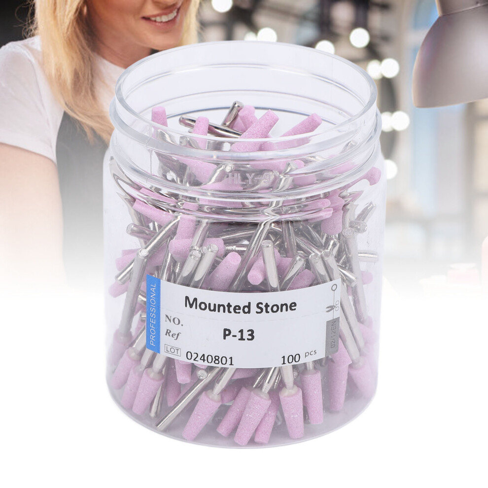 100pcs Quartz Nail Drill Bits Set - Manicure Polishing Burrs for Nails