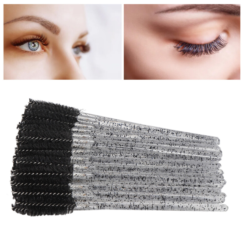 100PCS Disposable Eyelash Brush Mascara Wands Kit for Extensions & Brows