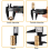 Digital LCD Display Caliper High Accuracy Plastic Carbon Fiber Vernier Scale 0-100mm 2