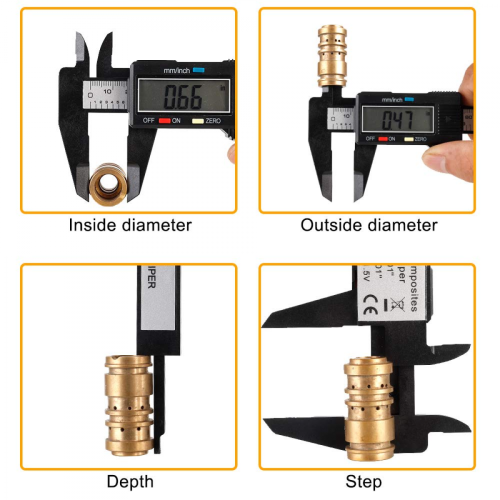 Digital LCD Display Caliper High Accuracy Plastic Carbon Fiber Vernier Scale 0-100mm 1