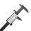 Digital LCD Display Caliper High Accuracy Plastic Carbon Fiber Vernier Scale 0-100mm 3