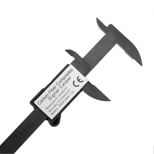 Digital LCD Display Caliper High Accuracy Plastic Carbon Fiber Vernier Scale 0-100mm 2