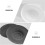 Bra Pads Round Breast Inserts for Women Breathable 2 Pack 5