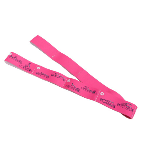 Latin Resistance Loop Bands, 90cm Elastic Stretching Yoga Loop, Rose Red 1