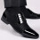 Κλασικά ανδρικά δερμάτινα slip-on παπούτσια εργασίας, PU δέρμα, χαμηλό τακούνι, 8