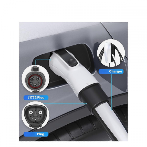Compatible with Tesla to J1772 Adapter, Max 60Amp 250V 2