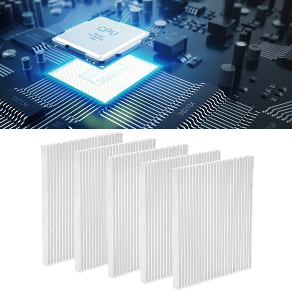 Cpu Heat Sink 5Pcs Aluminum Cooling Parts 100 X 80 X 7Mm Ultra Thin 6951391865997