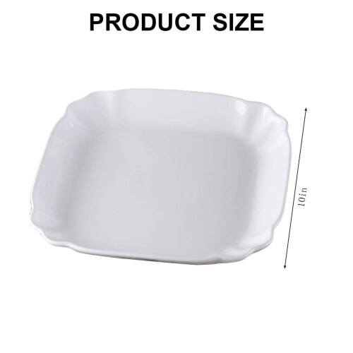 Porcelain Dinnerware Set White 4-Piece Chip Resistant 1