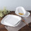 Porcelain Dinnerware Set White 4-Piece Chip Resistant 4