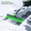 Snow Brush with Ice Scraper Extendable 360 Pivoting Green 3