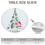 Toalha de mesa redonda de Natal de 112 cm (44 polegadas) com bainha elástica – Ajuste durável e seguro 6