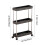 3-Tier Narrow Rolling Storage Cart with Shelves 3