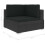VidaXL vidaXL Ecksofas 2 Stk. mit Auflagen Poly Rattan Schwarz 5