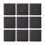 Cardboard Gift Boxes with Black Sponge inside Square Black 5x5x3.3cm 2