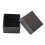 Cardboard Gift Boxes with Black Sponge inside Square Black 5x5x3.3cm 3
