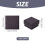 Cardboard Gift Boxes with Black Sponge inside Square Black 5x5x3.3cm 4