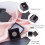 Cardboard Gift Boxes with Black Sponge inside Square Black 5x5x3.3cm 5