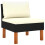 VidaXL vidaXL Mittelsofas 2 Stk. Poly Rattan und Eukalyptus Massivholz 3