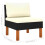 VidaXL vidaXL Mittelsofas 2 Stk. Poly Rattan und Eukalyptus Massivholz 8