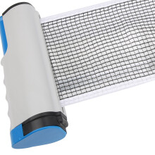 Retractable Table Tennis Net Portable, Blue Gray, 170x14cm