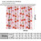 Bow Curtains Retro Pink Cherry Print 42x54 inch 2