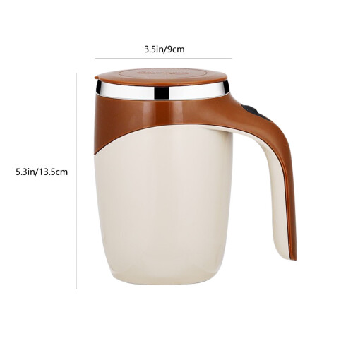 Caneca com misturador magnético automático para café e chá, 350ml 1