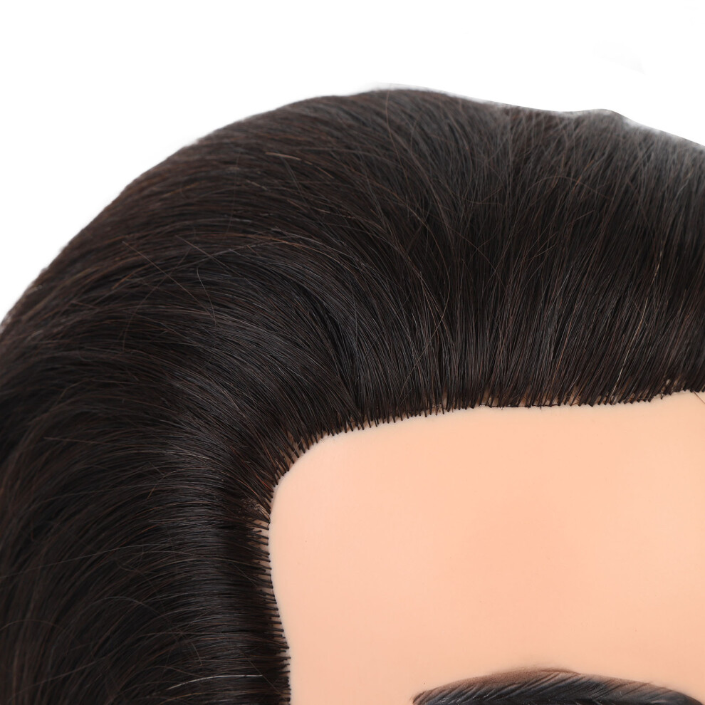 Realistic Male Mannequin Head with Beard PVC Resin