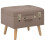 VidaXL vidaXL Hocker mit Stauraum 3 Stk. Braun Stoff 2