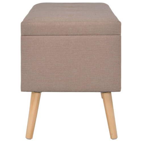 VidaXL vidaXL Hocker mit Stauraum 3 Stk. Braun Stoff 2