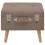 VidaXL vidaXL Hocker mit Stauraum 3 Stk. Braun Stoff 4