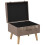 VidaXL vidaXL Hocker mit Stauraum 3 Stk. Braun Stoff 6