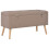 VidaXL vidaXL Hocker mit Stauraum 3 Stk. Braun Stoff 10