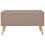 VidaXL vidaXL Hocker mit Stauraum 3 Stk. Braun Stoff 11
