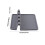Silicone Spoon Rest Mat Kitchen Utensil Holder Grey 2PCS 2