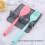 Silicone Spoon Rest Mat Kitchen Utensil Holder Grey 2PCS 3
