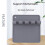 Silicone Spoon Rest Mat Kitchen Utensil Holder Grey 2PCS 6