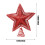 Red Metal Star Tree Topper Light for Christmas 3