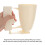Distributeur de cupcakes en plastique beige (1 pièce) 5