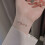 Pulseira ajustável em prata de lei 925 para mulheres 2