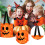 Wiederverwendbare, orangefarbene LED-Halloween-Süßigkeitentüten für Süßes oder Saures 7