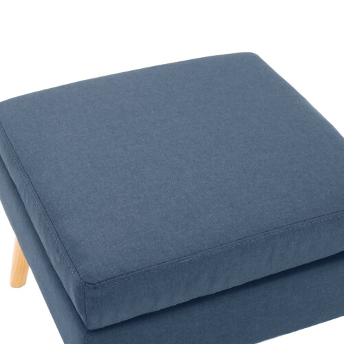 VidaXL vidaXL Fußhocker Blau Stoff 2