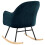 VidaXL vidaXL Schaukelstuhl Blau Samt 5
