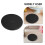 Drejeskive til kager, sort ABS, 1-pak, 4 tommer 3