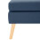 VidaXL vidaXL Fußhocker Blau Stoff 4