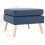 VidaXL vidaXL Fußhocker Blau Stoff 5