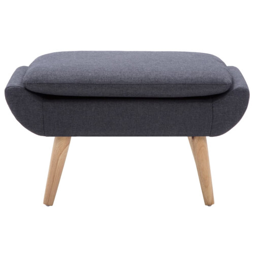 VidaXL vidaXL Hocker Stoffbezug 73 x 43 x 42 cm Dunkelgrau 1